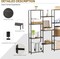 4-Tier Industrial Bookshelf with 11 Open Shelves – Heavy Duty 980 lbs Capacity, Anti-Tip Design & Adjustable Feet for Living Room, Bedroom, Office, Grey Storage Cabinet